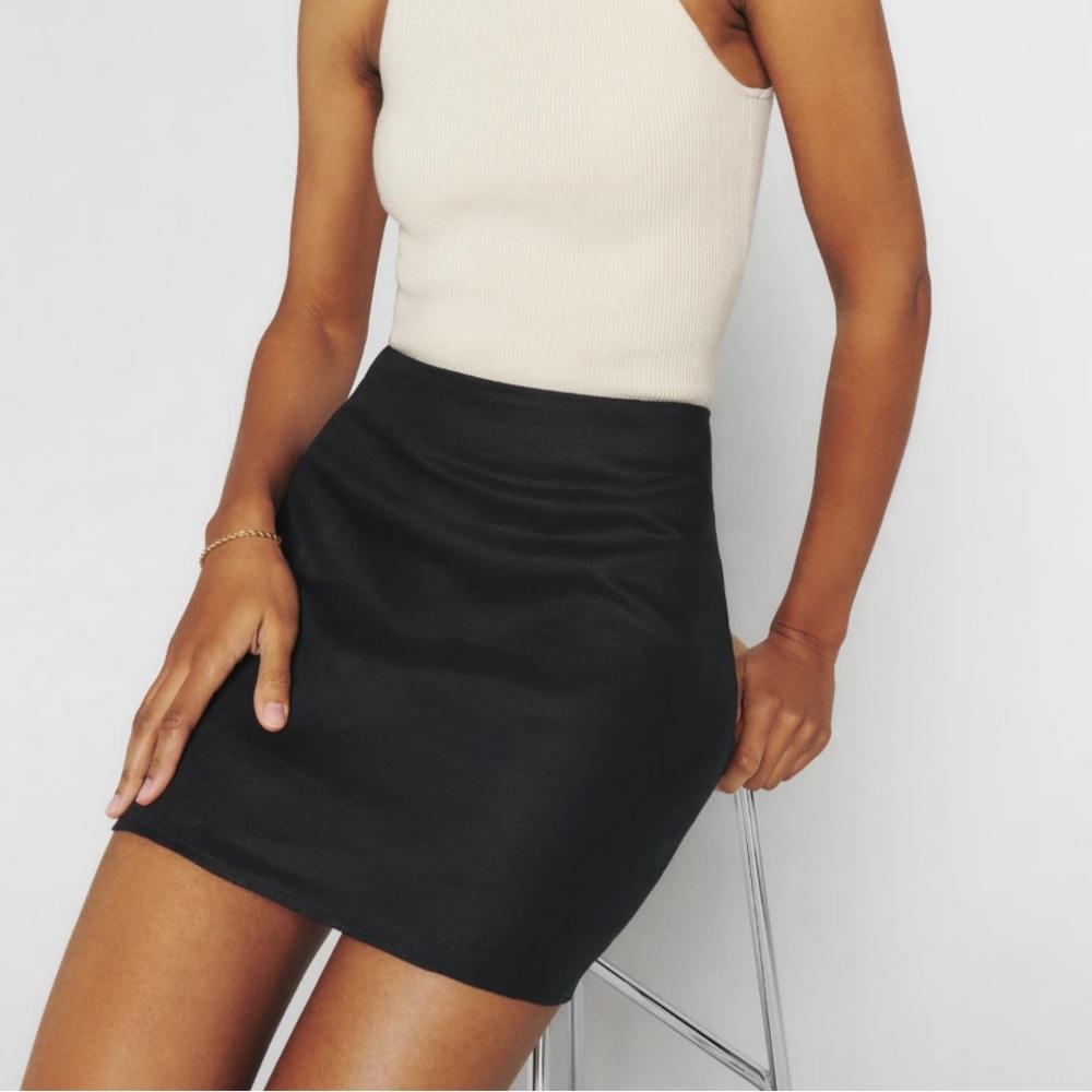 Reformation Veranda linen skirt